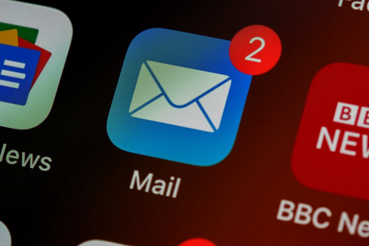 An inbox open on a laptop screen