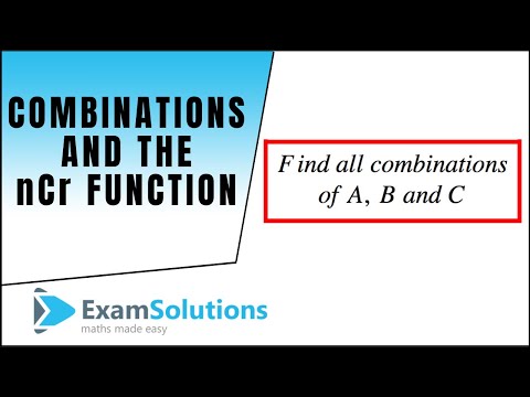How to calculate combinations (nCr) on a TI-83 or TI-84 calculator ...