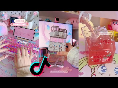 Cute Kawaii Amazon Unboxing: Hello Kitty Airpod Case, Vanity Mirror, Waterproof Sticker Sets
