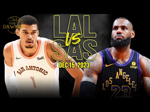 Los Angeles Lakers vs San Antonio Spurs Full Game Highlights | December 14, 2023 | FreeDawkins