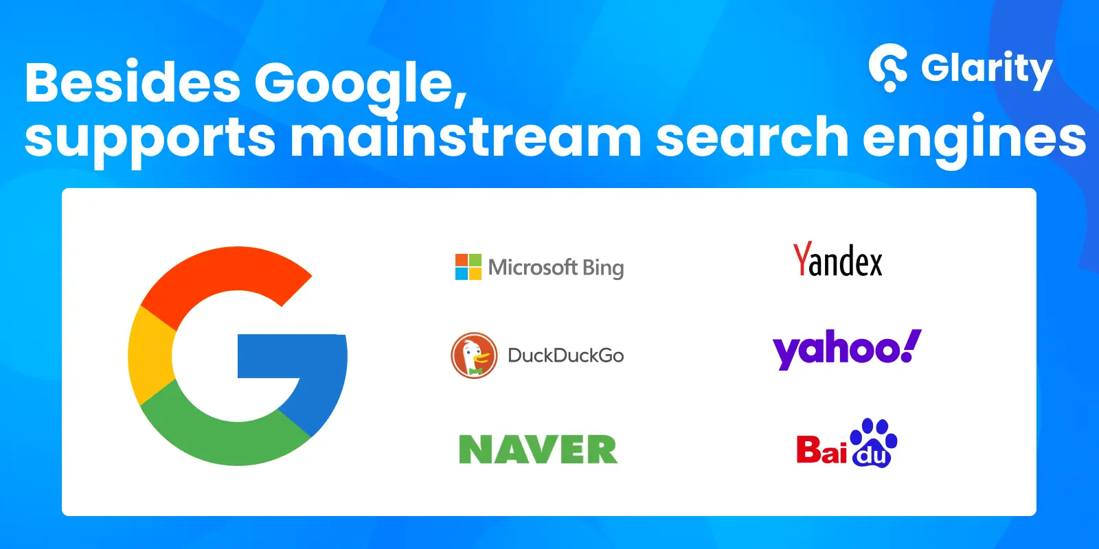 Prise en Charge des Moteurs de Recherche Principaux Autres Que Google
